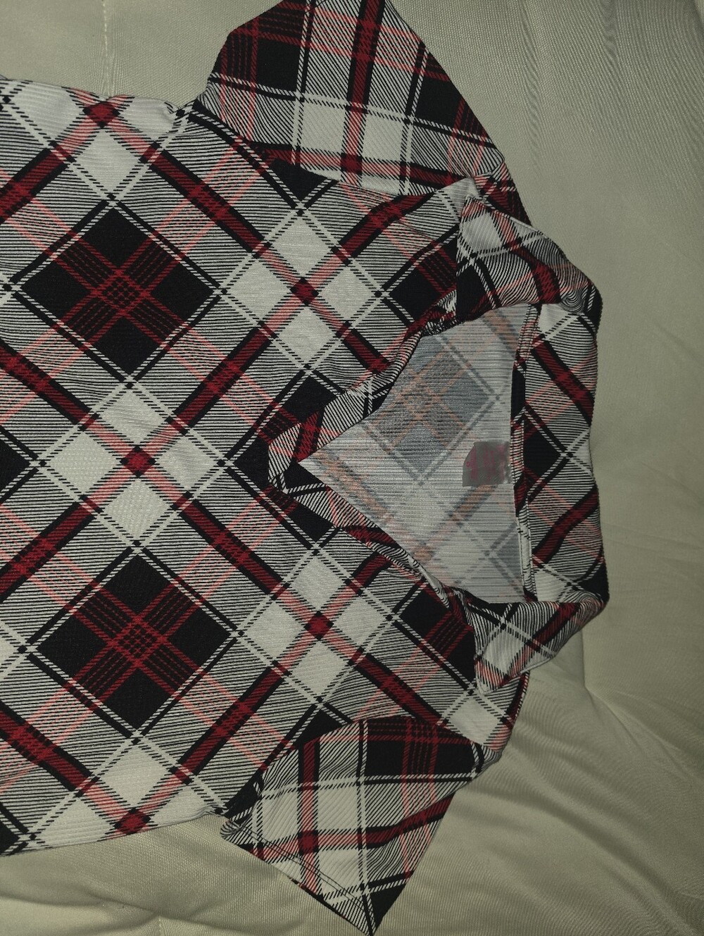 No Boundaries Black White & Red Plaid Dress - Picture 3 of 5